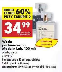 Biedronka Woda perfumowana Made in Lab, 100 ml oferta