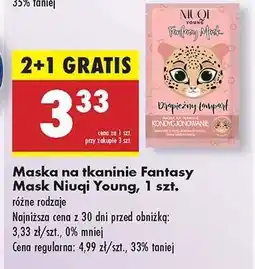 Biedronka Maska na tkaninie Fantasy Mask Niuqi Young , 1 szt oferta