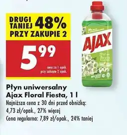 Biedronka Płyn uniwersalny Ajax Floral Fiesta, 1 l oferta