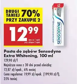 Biedronka Pasta do zębów Sensodyne Extra Whitening, 100 ml oferta