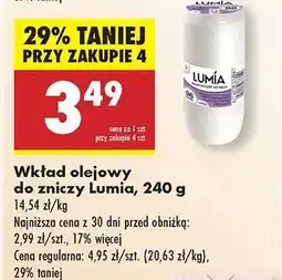 Biedronka Wkład olejowy do zniczy Lumia 240 g oferta