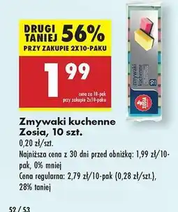 Biedronka Zmywaki kuchenne Zosia, 10 szt oferta