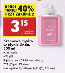 Biedronka Kremowe mydło w płynie Linda, 500 ml oferta