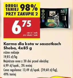 Biedronka Karma dla kota w saszetkach Sheba , 4x85 g oferta