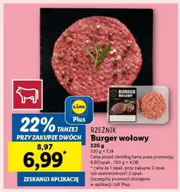 Lidl Burger wołowy oferta