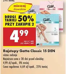 Biedronka Rajstopy Gatta Classic 15 DEN oferta
