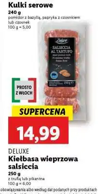 Lidl Kiełbasa wieprzowa salsiccia oferta