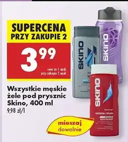 Biedronka Wszystkie męskie żele pod prysznic Skino, 400 ml oferta