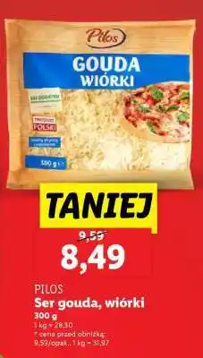Lidl PILOS Ser gouda, wiórki oferta