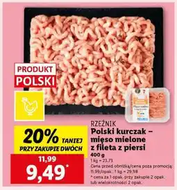 Lidl Polski kurczak – mięso mielone z fileta z piersi oferta