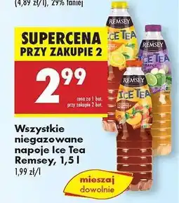 Biedronka Wszystkie niegazowane napoje Ice Tea Remsey, 1,5 l oferta