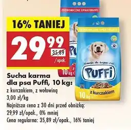 Biedronka Sucha karma dla psa Puffi, 10 kg oferta