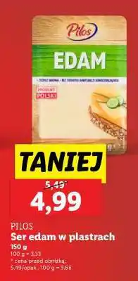 Lidl Pilos Ser edam w plastrach oferta