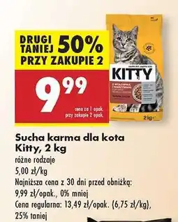 Biedronka Sucha karma dla kota Kitty, 2 kg oferta