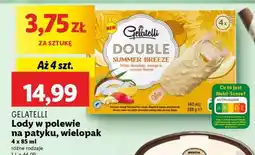 Lidl GELATELLI Lody w polewie na patyku, wielopak oferta