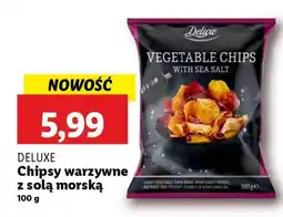 Lidl DELUXE Chipsy warzywne z solą morską oferta