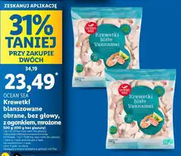 Lidl OCEAN SEA Krewetki białe vannamei oferta