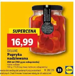 Lidl DE LUXE Papryka nadziewana oferta