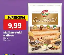 Lidl Maślane rurki waflowe oferta