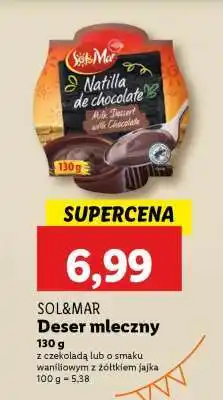 Lidl SOL&MAR Deser mleczny oferta