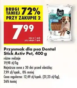 Biedronka Przysmak dla psa Dental Stick Activ Pet 400 g oferta