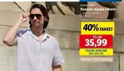 Lidl Koszula męska z lnem oferta