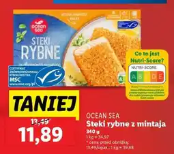 Lidl OCEAN SEA Steki rybne z mintaja oferta