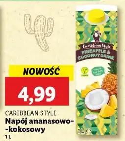 Lidl CARIBBEAN STYLE Napój ananasowo-kokosowy oferta