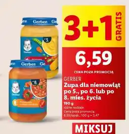 Lidl Gerber Zupa dla niemowląt oferta