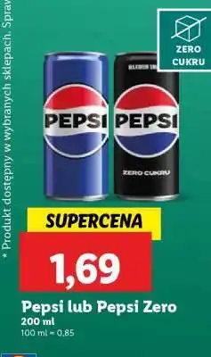 Lidl Pepsi lub Pepsi Zero oferta