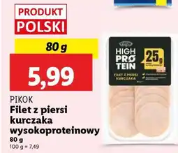 Lidl PIKOK Filet z piersi kurczaka wysokoproteinowy oferta