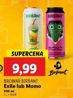 Lidl Browar Birbant Exile lub Momo oferta