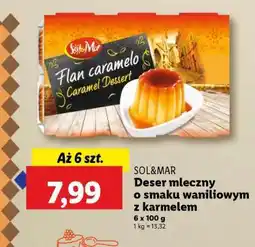 Lidl SOL&MAR Deser mleczny o smaku waniliowym z karmelem oferta