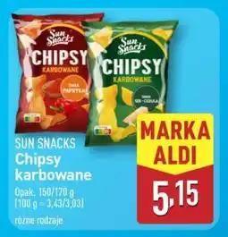 ALDI SUN SNACKS Chipsy karbowane oferta
