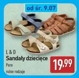 ALDI L & D Sandały dziecięce oferta