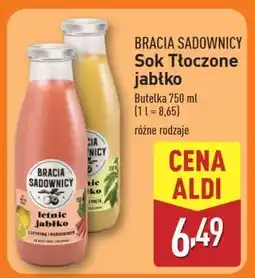 ALDI BRACIA SADOWNICY Sok Tłoczone Jabłko oferta
