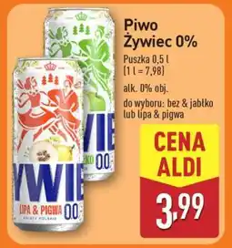 ALDI Piwo Żywiec 0% oferta