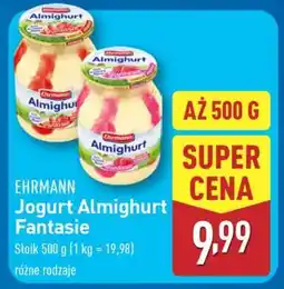 ALDI EHRMANN Jogurt Almighurt Fantasie oferta