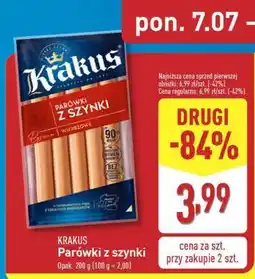 ALDI Krakus Párowki z szynki oferta