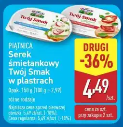 ALDI Serek śmietankowy Twój Smak w plastrach oferta