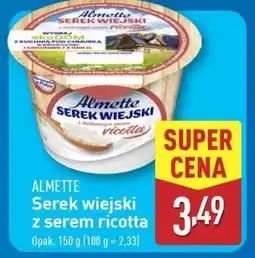 ALDI ALMETTE Serek wiejski z serem ricotta oferta