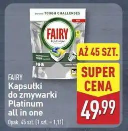 ALDI FAIRY Kapsułki do zmywarki Platinum all in one oferta