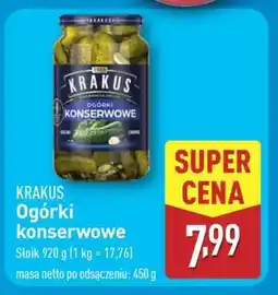 ALDI KRAKUS Ogórki konserwowe oferta