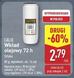 ALDI CALIX Wkład olejowy 72 h oferta