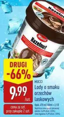 ALDI MUCCI Lody o smaku orzechów laskowych oferta