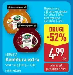 ALDI ŁOWICZ Konfitura extra oferta