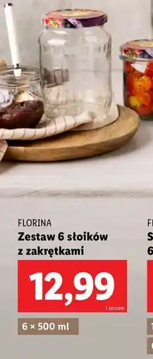 Lidl Słoik 500 ml z nakrętką Florina (Florentyna) oferta