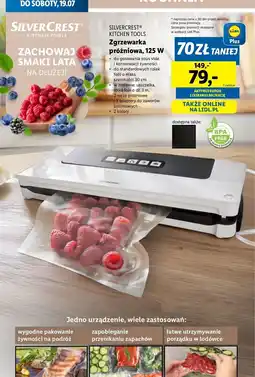 Lidl Zgrzewarka do pakowania próżniowego 125 w Silvercrest oferta
