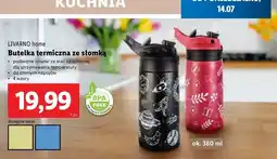 Lidl Butelka termiczna ze słomką 380 ml Livarno Home oferta
