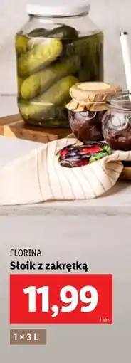 Lidl Słoik do ogorków 3 l Florina (Florentyna) oferta